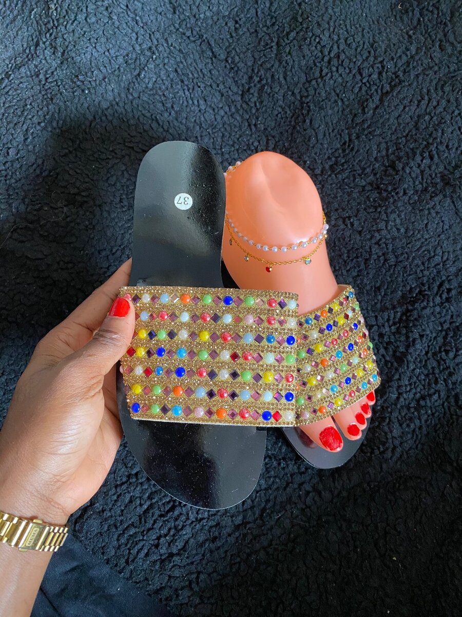 Sandales perlé du Sénégal