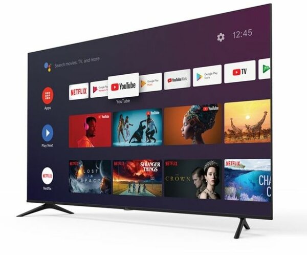 Syinix 50U51- 50 Inch 4K UHD Smart Android Frameless TV - Bl