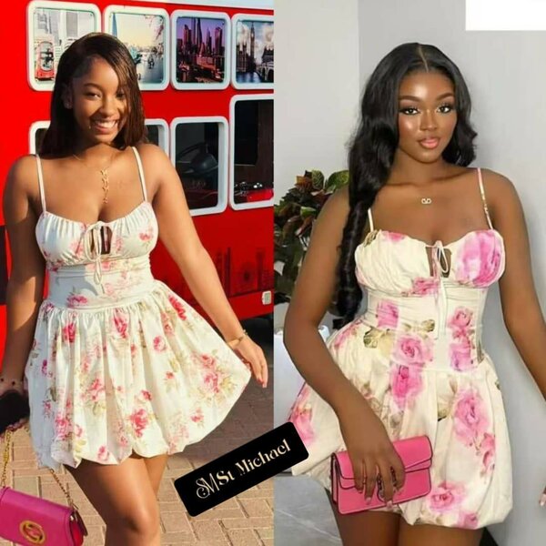 Robe d'été fleurie féminine