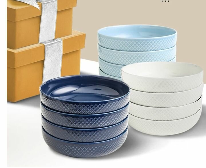 Les porcelaines et les assiettes cassable