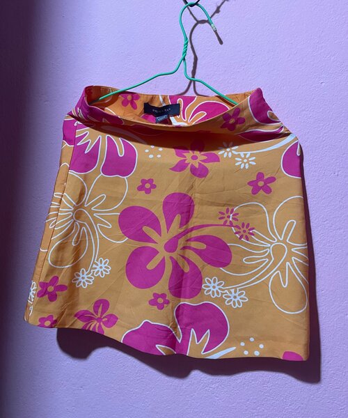 Jupe courte florale été