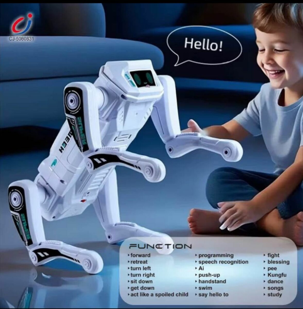 Robot chien télécommandé 2.4GHz