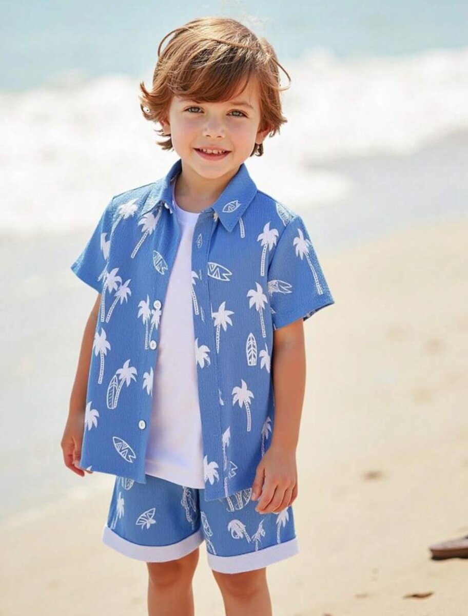 2Pcs Boys Set. 4Y and 7Y