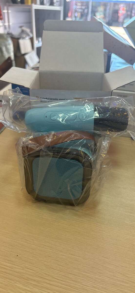 Colorful karaoke sound system