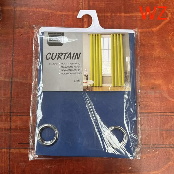 Rideau occultant bleu moderne