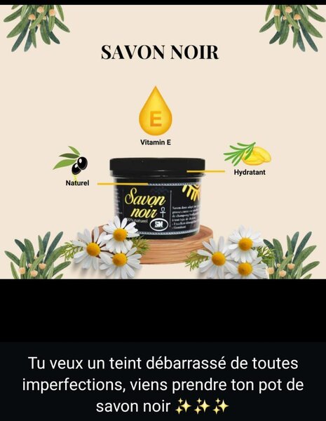 Savon Noir Naturel Hydratant
