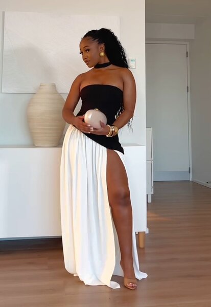 Robe élégante moulante noire