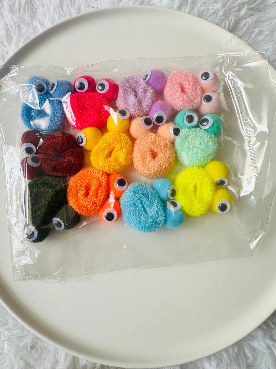 Élastiques à cheveux colorés amusants