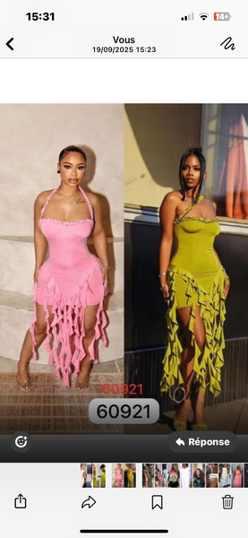 Robe élégante asymétrique