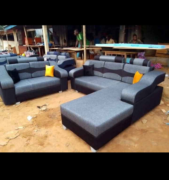 Canapé d'angle moderne en tissu