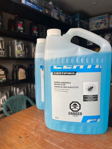 CERTIFIED  windshield washer fluid imported from Canada