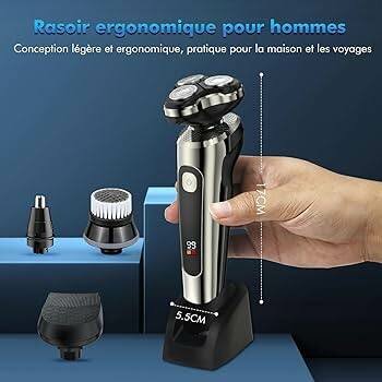 Rasoir Électrique Multifonction Homme