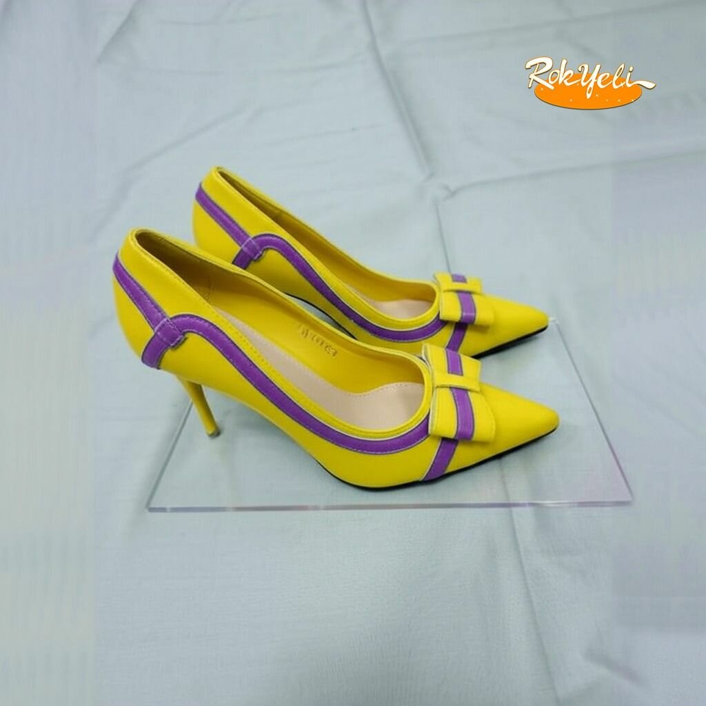 Escarpin à haut talon - jaune