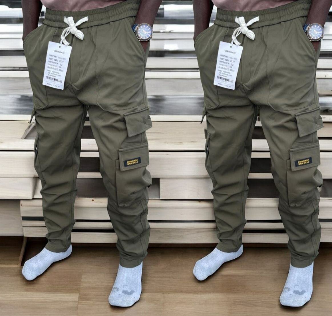 Pantalons cargo décontractés homme