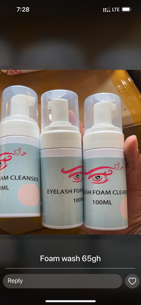 Eyelash foam