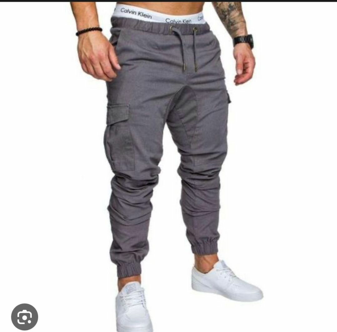 Khaki bumper joggers