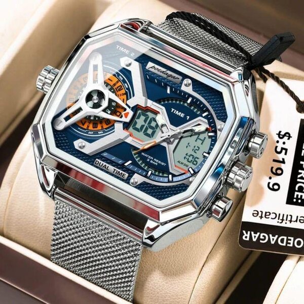 Montre Homme Double Temps