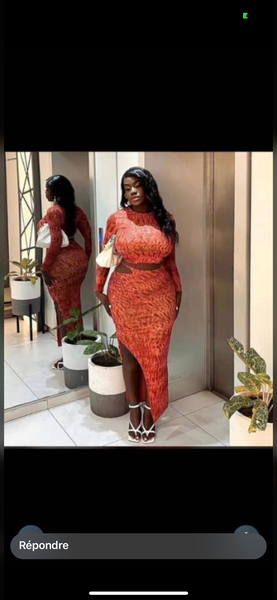 Robe élégante manches longues