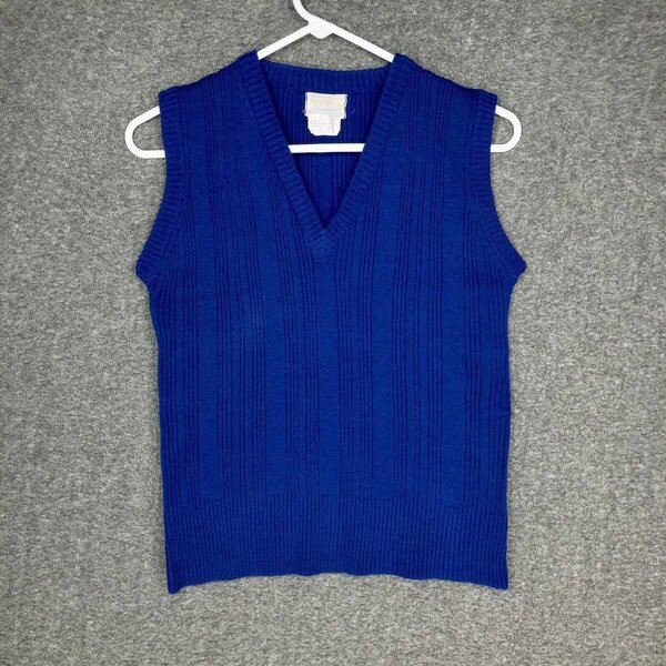 Pull sans manches bleu