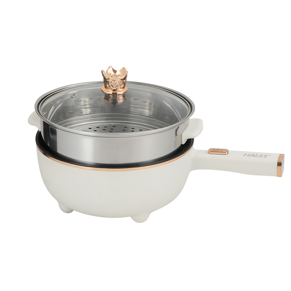 Casserole en inox avec couvercle