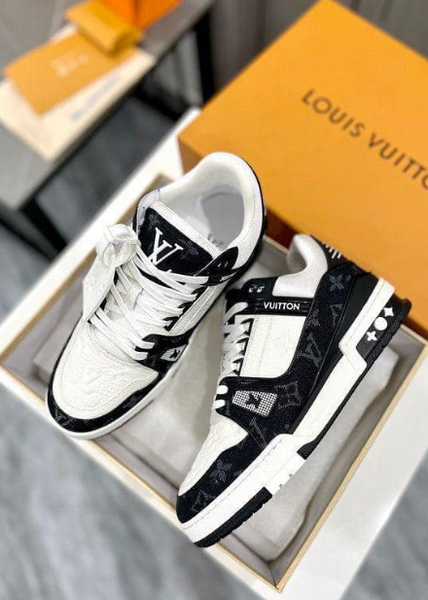 baskets Louis Viton noir et blanc