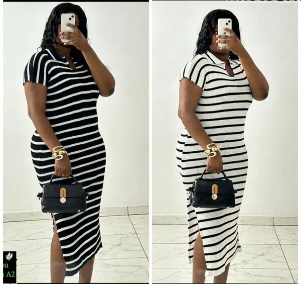 Robe rayée élégante