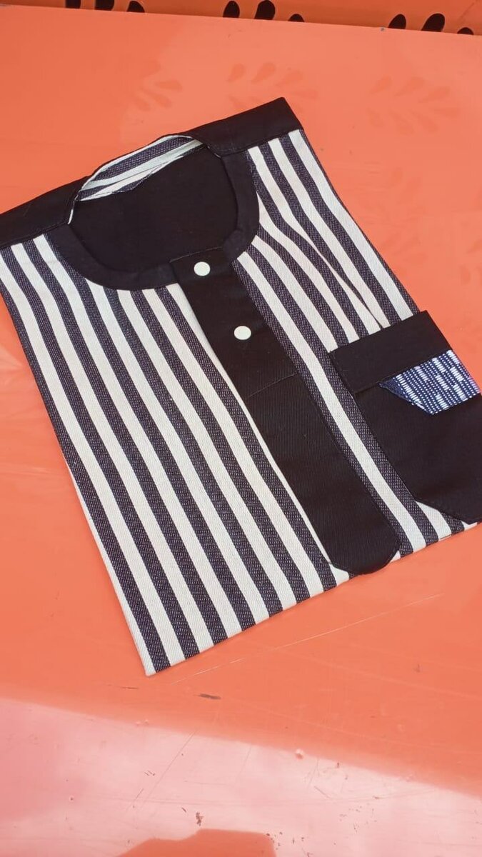 Chemise hommes à rayures élégantes