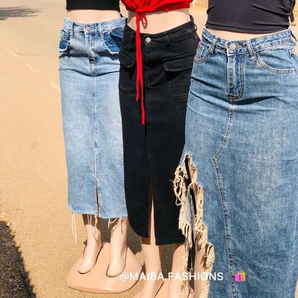 DENIM SKIRTS️
