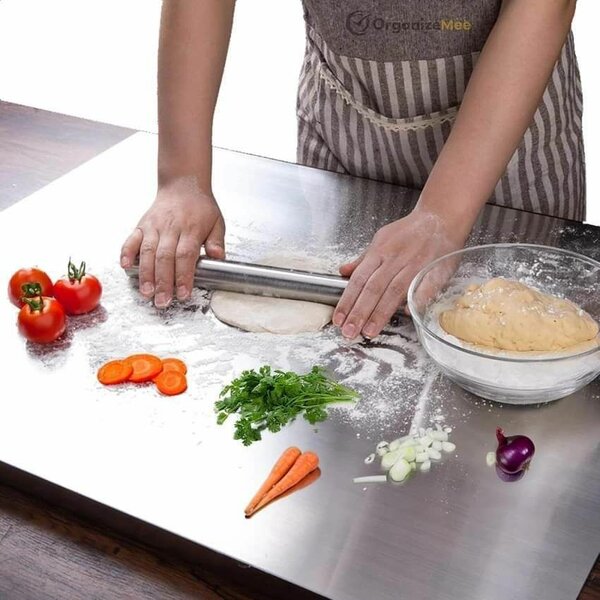 Vegetables and meat steel cutting board