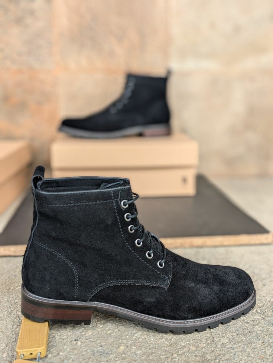 BERLUTI PARIS SUED BOOTS