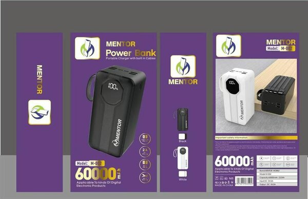 Chargeur portable Mentor 60000 mAh