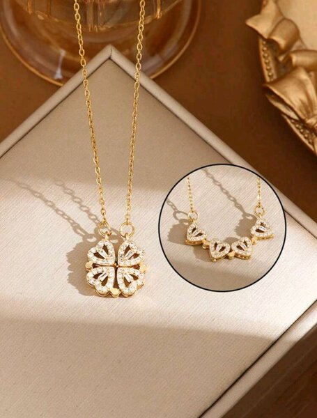 Collier pendentif doré élégant