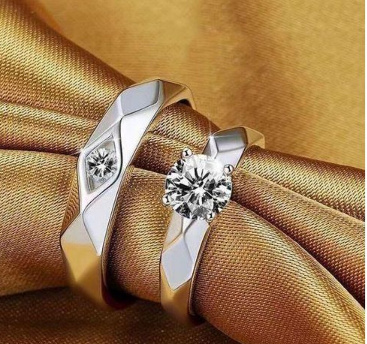 Bague de fiançailles diamant élégante