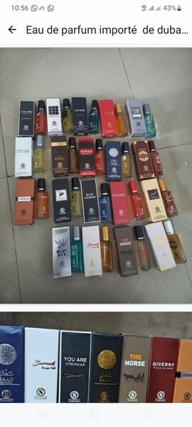 Lot de parfums variés
