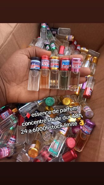 Essence de parfum concentré l'huile dur 48h