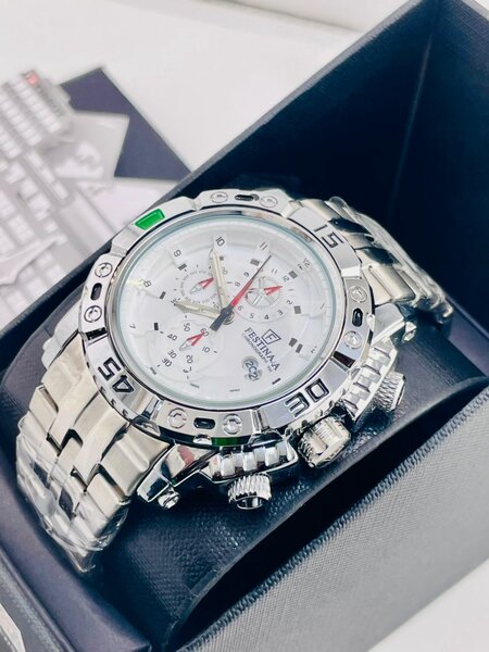 Montre Chronographe Acier Homme