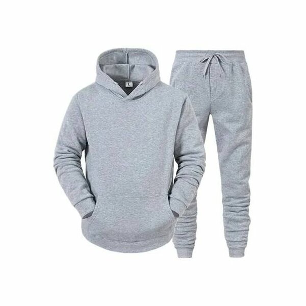Sweat À Capuche Ensemble Gris Clair