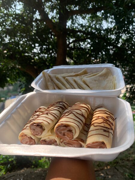 Crêpes farcies au chocolat