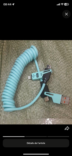 Câble de charge 3-en-1 extensible