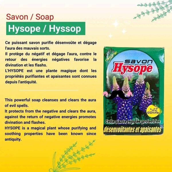 Savon Purifiant Hysope