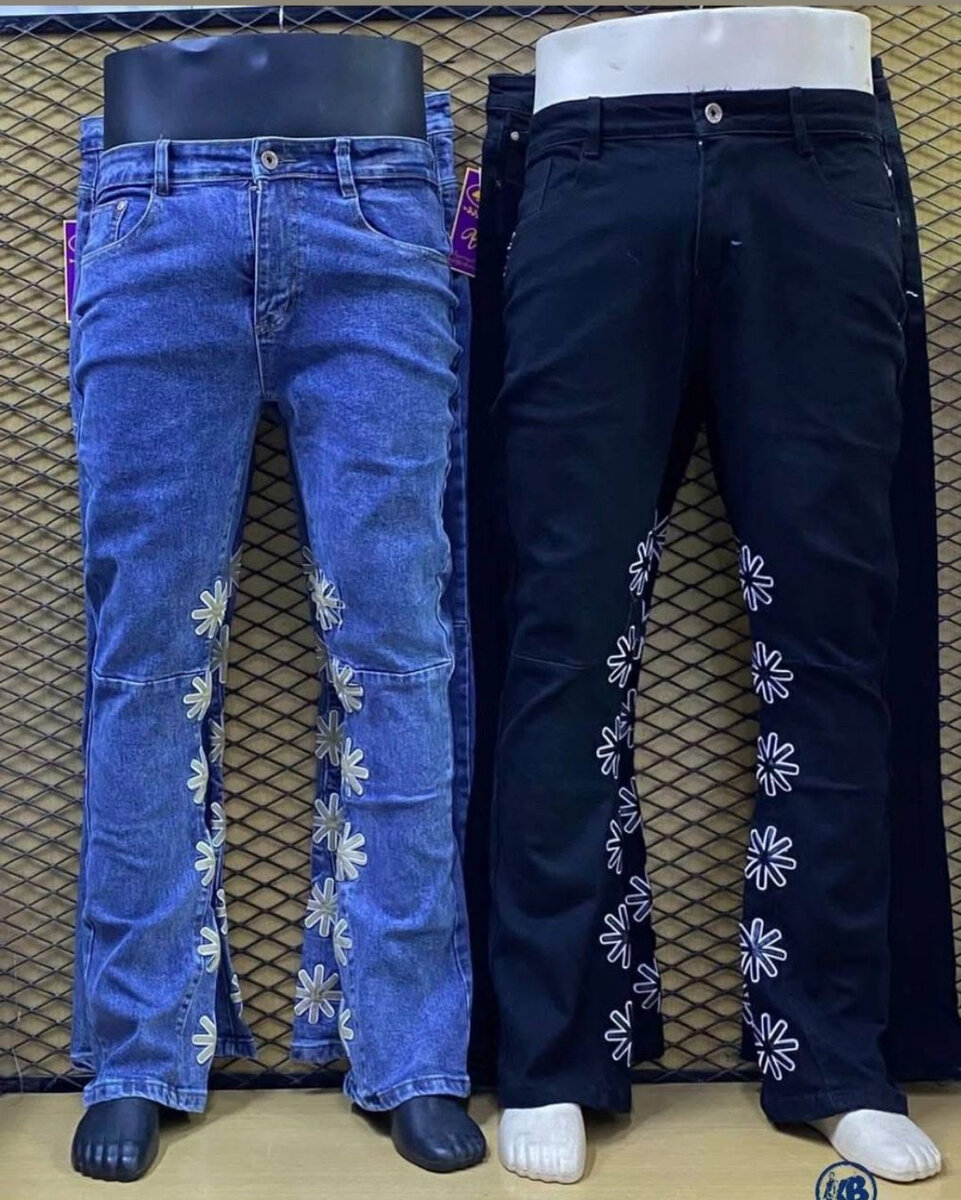 Jeans stylés à motifs uniques