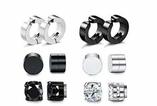 Boucle doreille aimantée