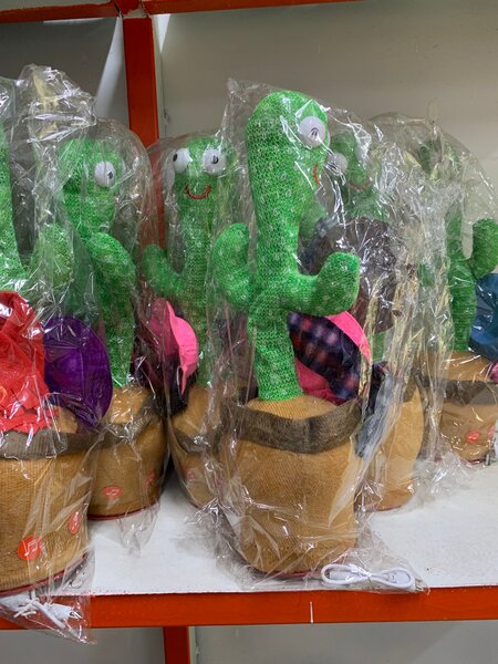 Cactus dansant lumineux musical