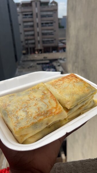 Crêpes viande hachée-fromage