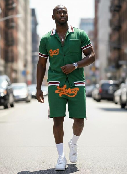 Ensemble de sport vert stylé