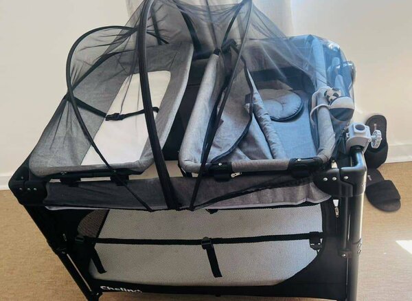 Chelino Tiffany 2 in 1 Co Sleeper Camp Cot