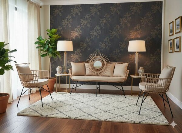 Salon moderne en osier