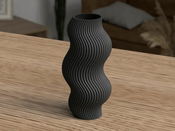Modern wavy vase/ pen holder
