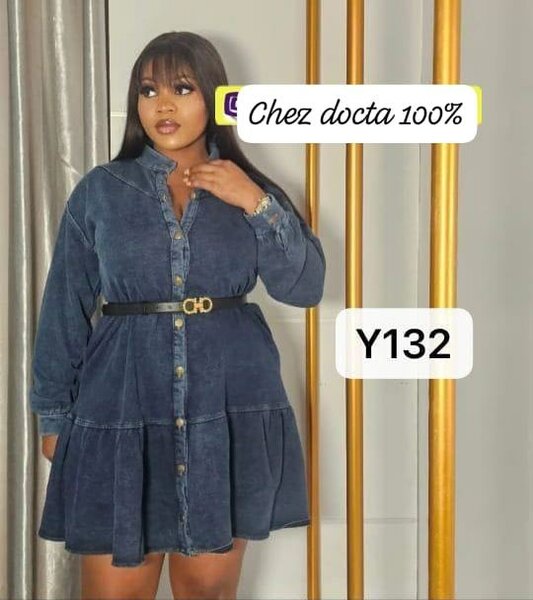 Robe en jeans