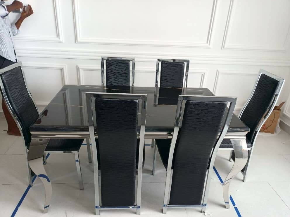 Marble Dining set 6chairs